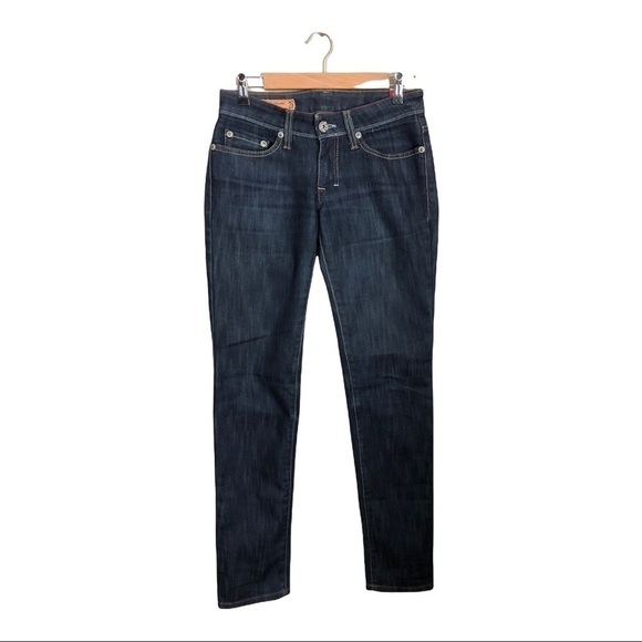 JETLAG Women’s Jeans Size 28 Low-Rise Skinny Dark Wash Straight Denim ITALY - Picture 1 of 8